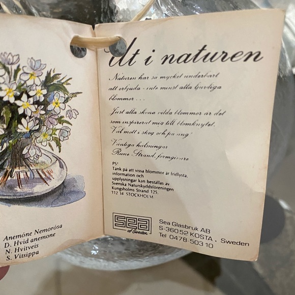 Vintage SEA GLASBRUK AB Kosta Sweden vase - Picture 3 of 6